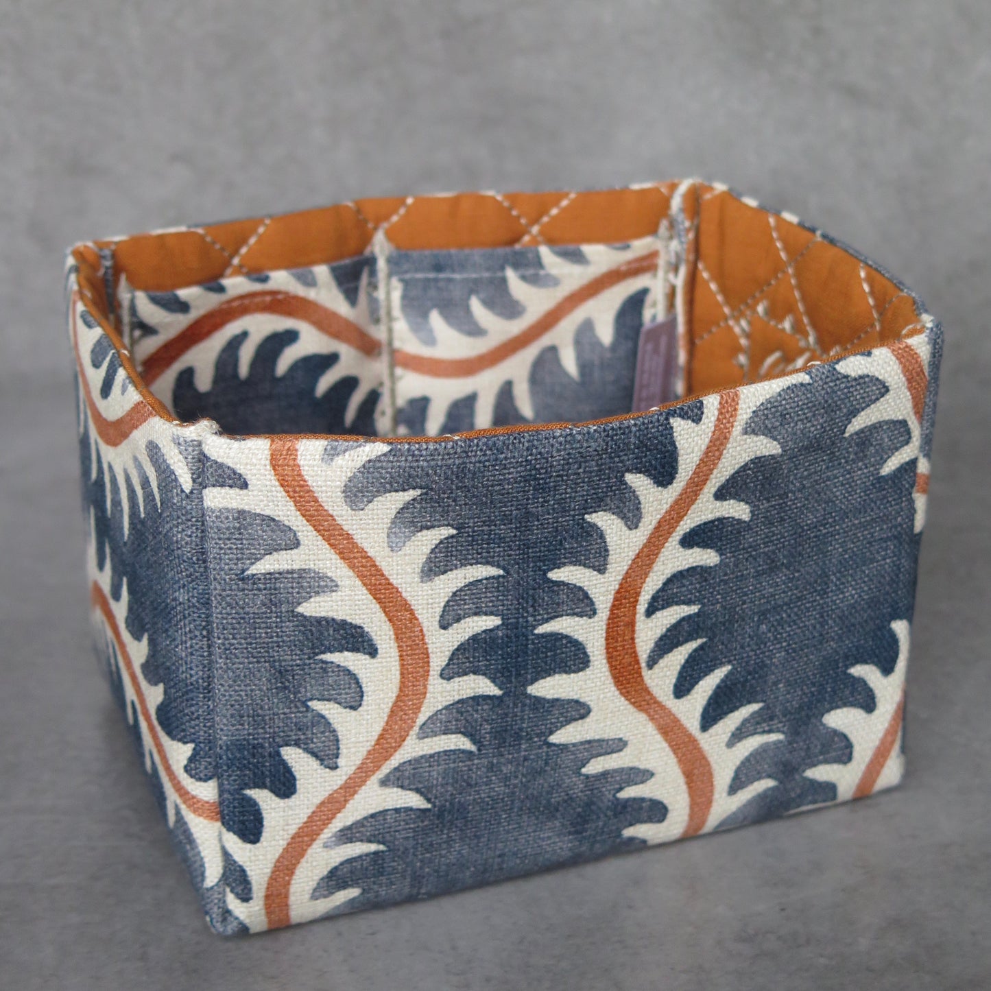 Tribal Frond Indigo/Gold