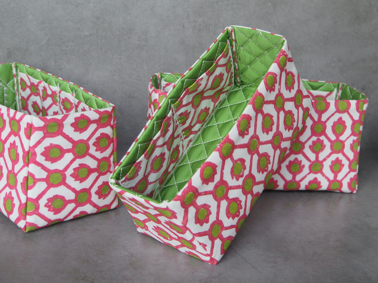 Trellis Framboise/Petit Pois