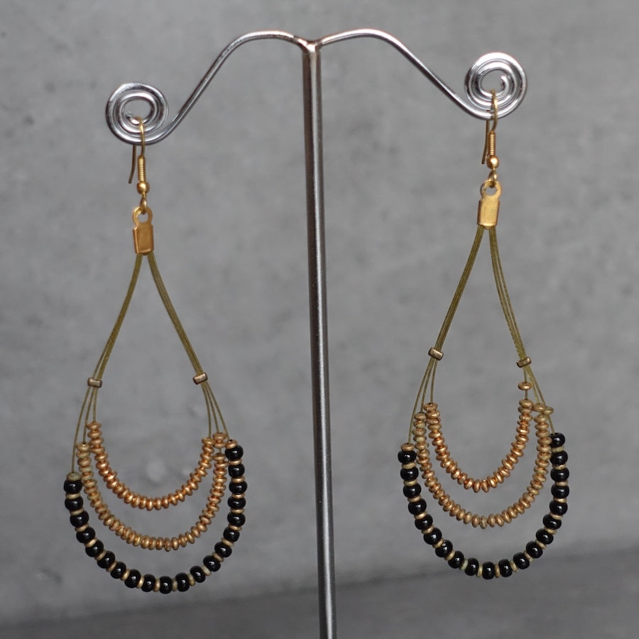 Tear drop earrings -gold