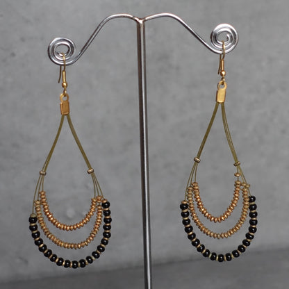 Tear drop earrings -gold